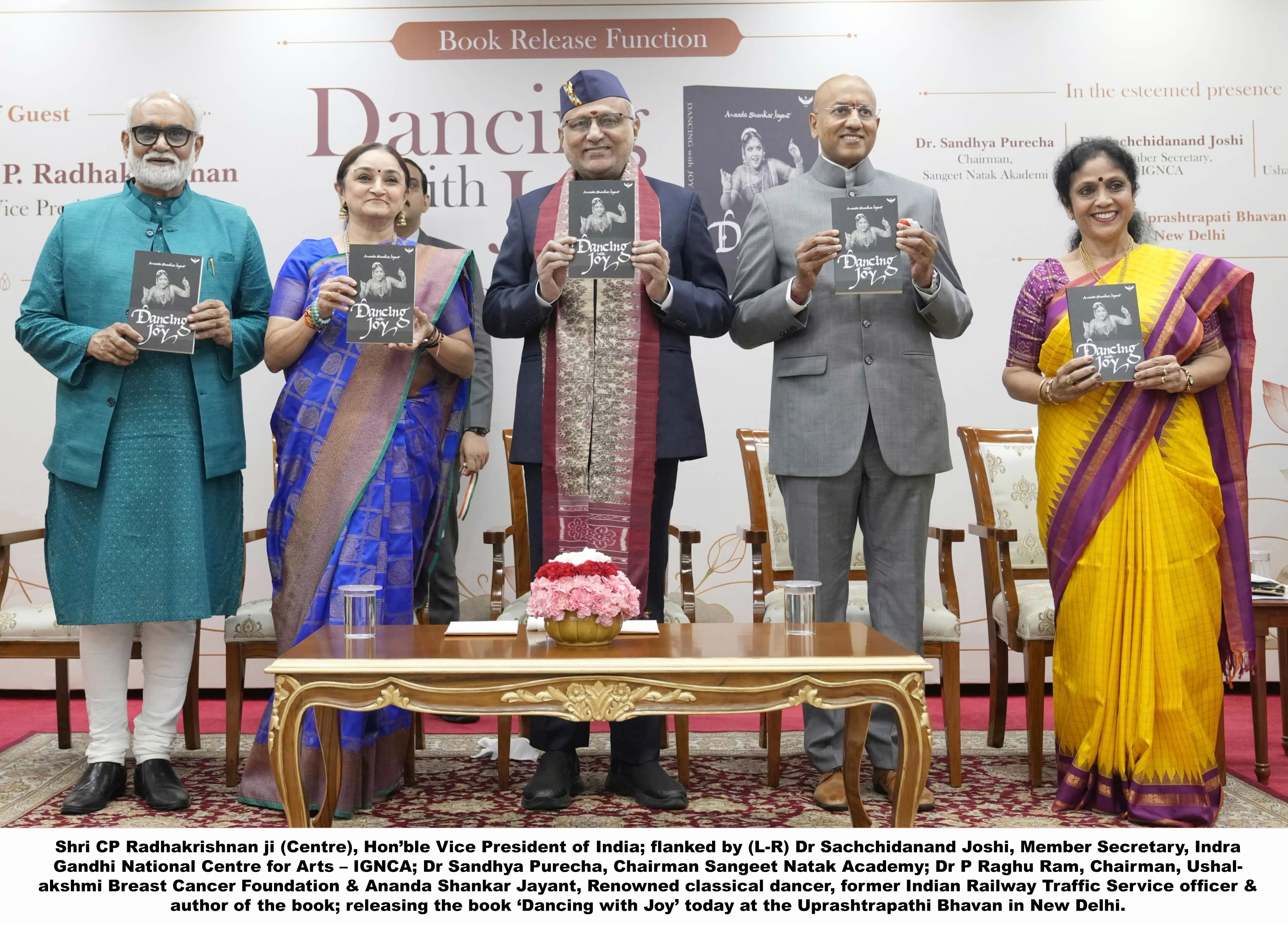 Hon Vice President of India releases inspirational memoir ‘Dancing with Joy’ by Ananda Shankar Jayant